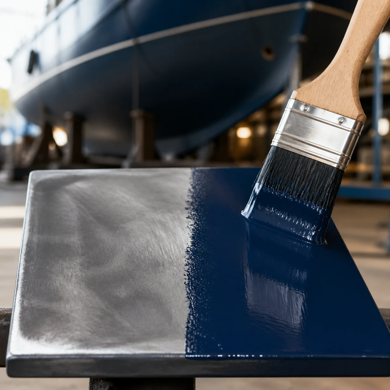 Illustrative application image; the navy colour shown is representative only. Product packaging and colour may vary.